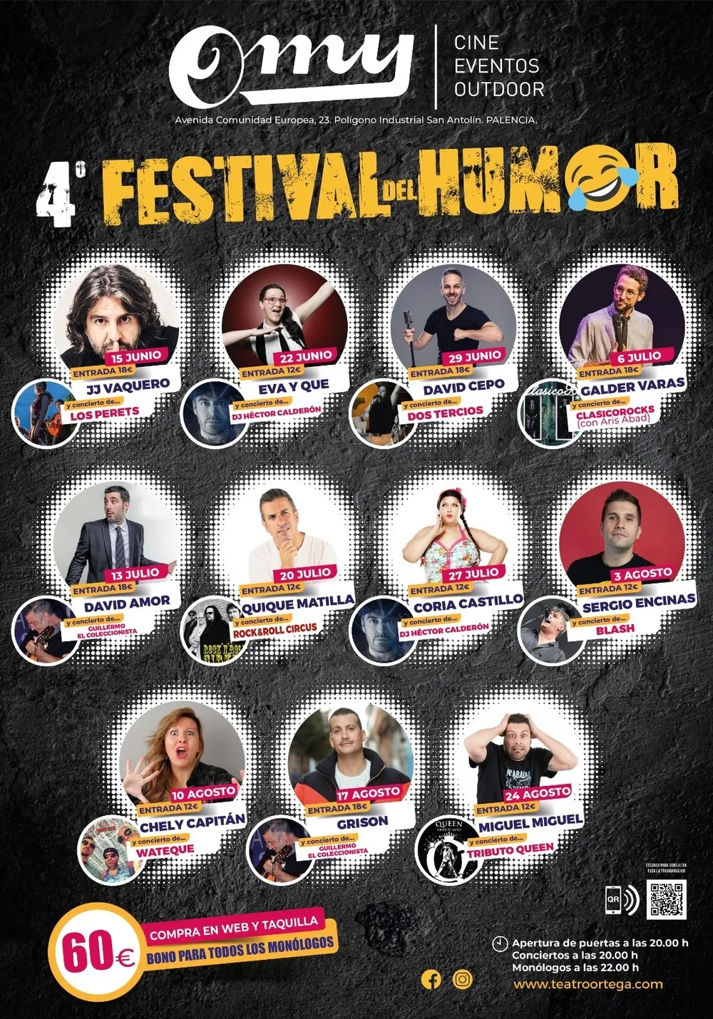 Foto 1 de Festival del Humor de OMY 2026: Noches de Monólogos en Palencia